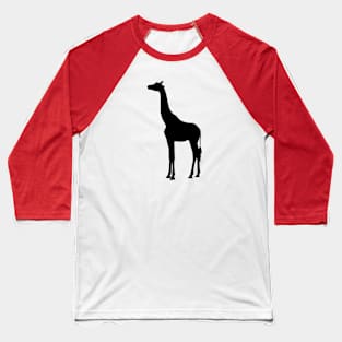 Giraffe vector silhouette Baseball T-Shirt